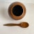 Mid Century Danish Modern Style Orb Nut Bowl With Serving Spoon Chrissy Japan For Sale - Image 11 of 13