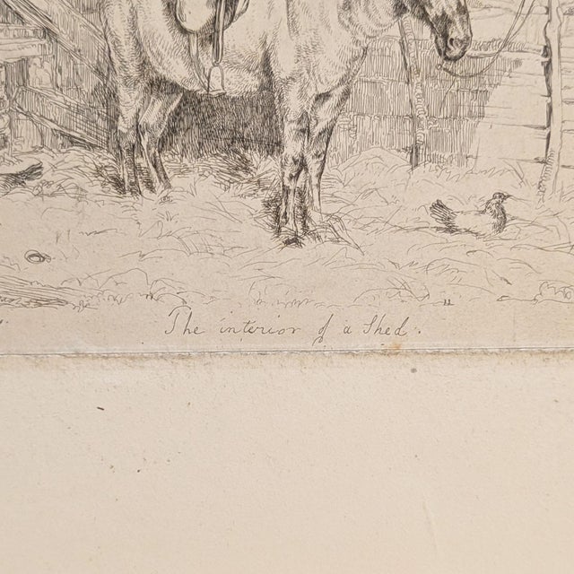The Interior of a Shed (Donkey) | John Frederick Lewis Engraving | 1826 For Sale In New York - Image 6 of 7
