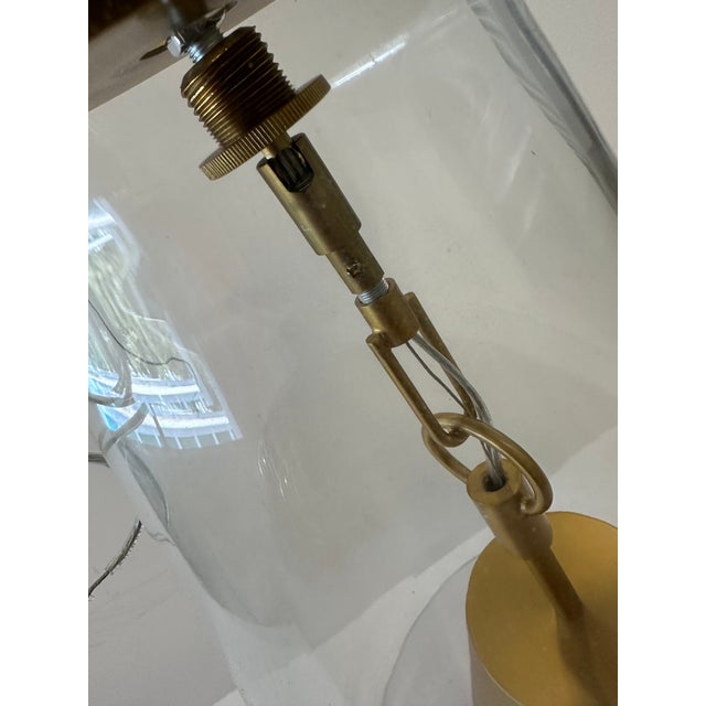 Laboratory Lux Glass Contemporary Post Modern Ceiling Pendant Light For Sale - Image 11 of 12