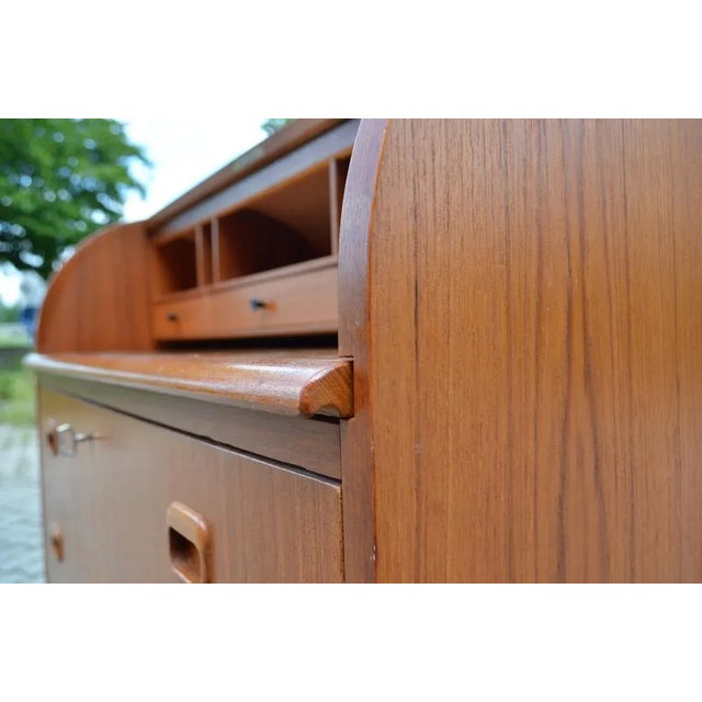 1970s Scandinavian Modern Secretary Desk in Teak from Svegards Markaryd For Sale - Image 5 of 18