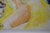 Contemporary French School Alexandre Pergler De Perglas Expressionist Figurative Painting, "Yellow Draped Nude" For Sale - Image 10 of 13