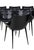 Contemporary Philippe Starck for Cassina “Passion 246” Black Leather Dining Chairs-Set of 6 For Sale - Image 3 of 10