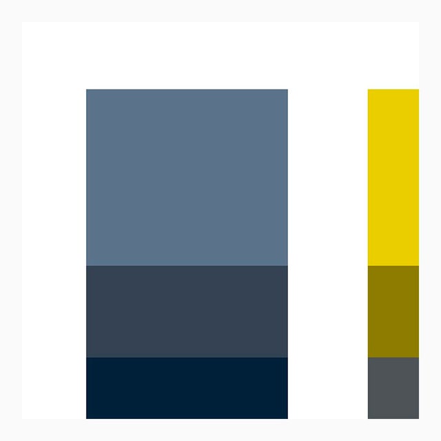 Couples Yellow Blue GreenArt Print 50" X 37.5" by Liz Roache For Sale - Image 4 of 6