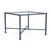Brown Jordan Venetian 26" Square Occasional Table - Glass Top in Sapphire For Sale
