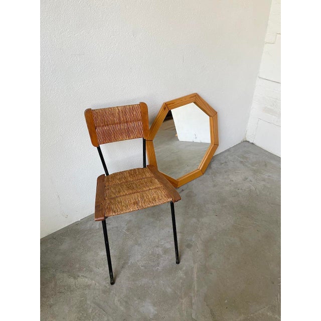 1980s Hexagonal Pine Mirror, 1980s For Sale - Image 5 of 18