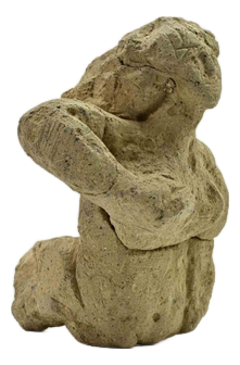 Sirio Pellegrini, Woman Sculpture, Hand Carved Terracotta, 1960s