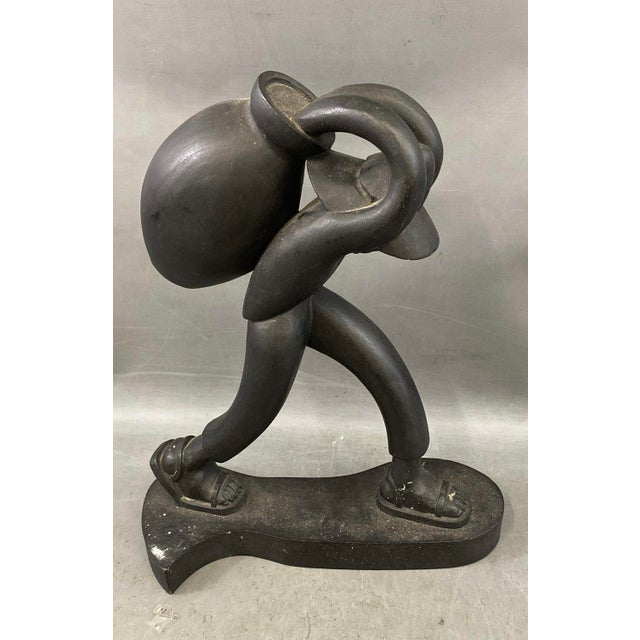 J. Pinal Carved Wood Jóse Pinal Sculpture (Mexico) For Sale - Image 4 of 8