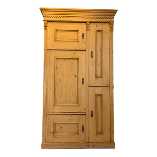 Farmhouse Wardrobe in Softwood For Sale