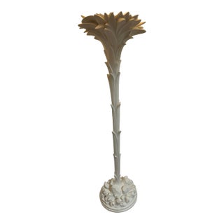 1970s Serge Roche Style Torchere Palm Floor Lamp For Sale