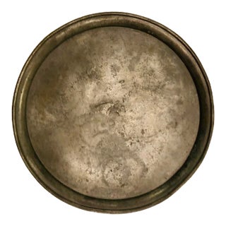 Early 19th Century Antique Pewter Service Tray/ Dish, Made in Eastern Europe For Sale