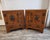 Add these exceptional pair of vintage Asian cabinet chests, crafted from beautifully grained elmwood with a warm, honey-...
