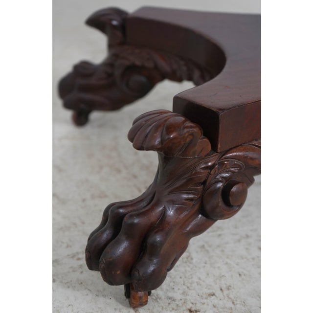 Antique American Mahogany Empire Style Game Table For Sale - Image 15 of 18