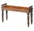 A fine English hall bench or window seat or stool of handsomely patinated oak from the 19th century, featuring turned...
