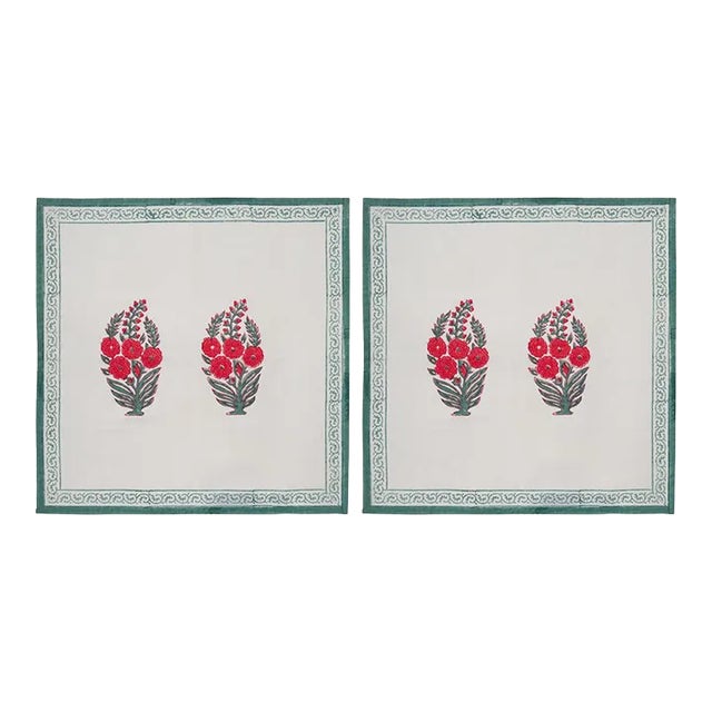Roza Ivory Napkins - a Pair For Sale