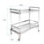 Stainless Steel and Acrylic Bar Cart For Sale In Chicago - Image 6 of 6