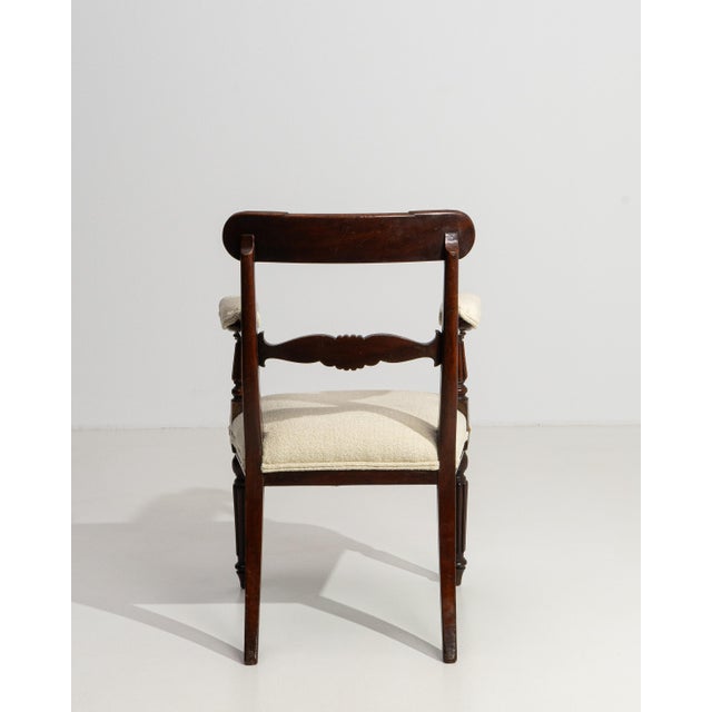 19th Century William IV Carver Armchair With Upholstered Seat & Arms For Sale - Image 11 of 16