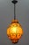 Venetian Style Pâte de Verre Glass Metal Caged Lantern Pendant Light For Sale - Image 3 of 18