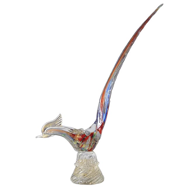 Mid-Century Murano Glass Bird Figurine, 1960s For Sale