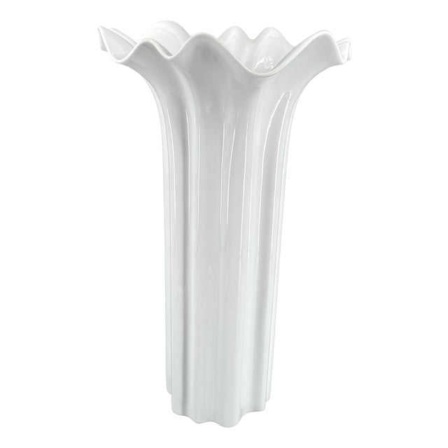 Large Porcelain Floor Vase Tavola Argos by Hutschenreuther, 1990s For Sale