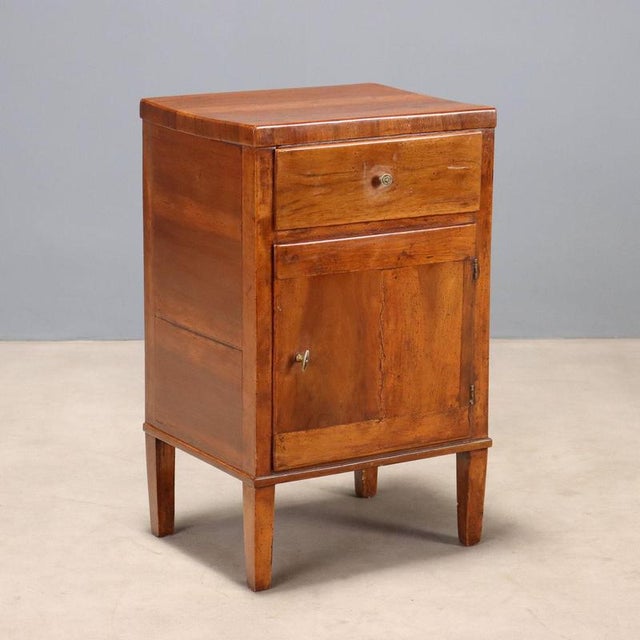 Directoire Walnut Bedside Table For Sale - Image 9 of 9