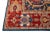 Red Vintage Turkish Handmade Navy Blue Wool Rug With Allover Motif For Sale - Image 4 of 8