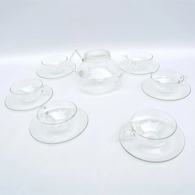 1970s W. Wagenfeld Jena Glas Coffee Service- 13 Pieces For Sale - Image 6 of 13