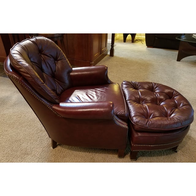 Chestfield Rounded Back Club Burgundy Leather Lounge Chair ...