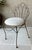 Sophisticated Mid 20th-Century Twisted Steel Square Bar Vanity Chair For Sale - Image 12 of 12