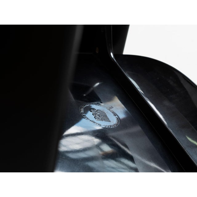 Wood Black Dialogo Dining Chairs by Tobia & Afra Scarpa for B&b Italia / C&b Italia, 1973, Set of 6 For Sale - Image 7 of 18