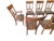 Late 20th Century Traditional Expandable Wood Dining Table With 8 Upholstered Chairs – 9 Piece Set For Sale - Image 9 of 9