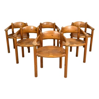 Vintage Armchairs by Rainer Daumiller for Hirtshals Sawmill, Denmark, 1970s, Set of 6 For Sale
