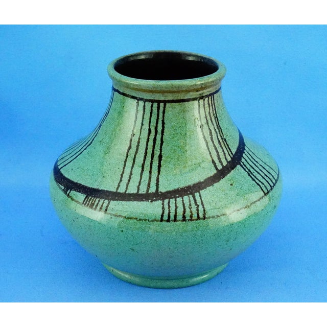 Mid-Century Modern Mid-Century Ceramic Vase attributed to Alessio Tasca for Istituto Statale d'Arte, Venice, Italy, 1950s For Sale - Image 3 of 18