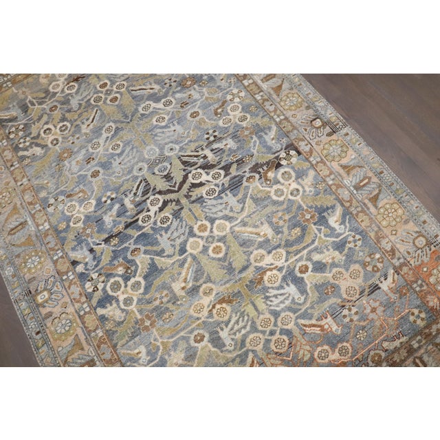 Antique Zabihi Collection Persian Bidjar Bird Rug - 4'6" x 6'8" For Sale In New York - Image 6 of 10