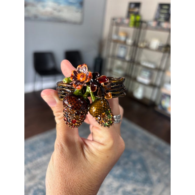 1980s Jay Strongwater Vintage Napkin Rings - Set of 4 For Sale In Atlanta - Image 6 of 8