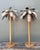 Metal Vintage Punch Cut Tole Palm Trees - A Pair For Sale - Image 7 of 12