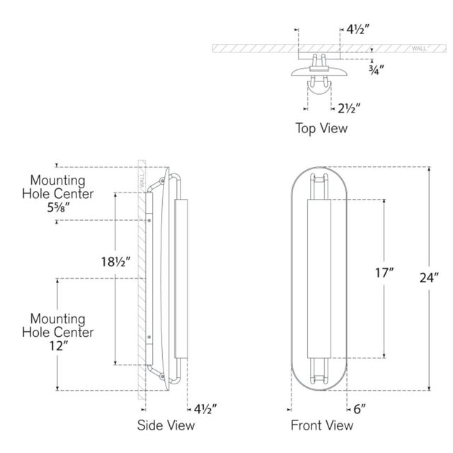 Modern Kelly Wearstler for Visual Comfort Signature Teline 24" Oval Sconce in Matte White For Sale - Image 3 of 4