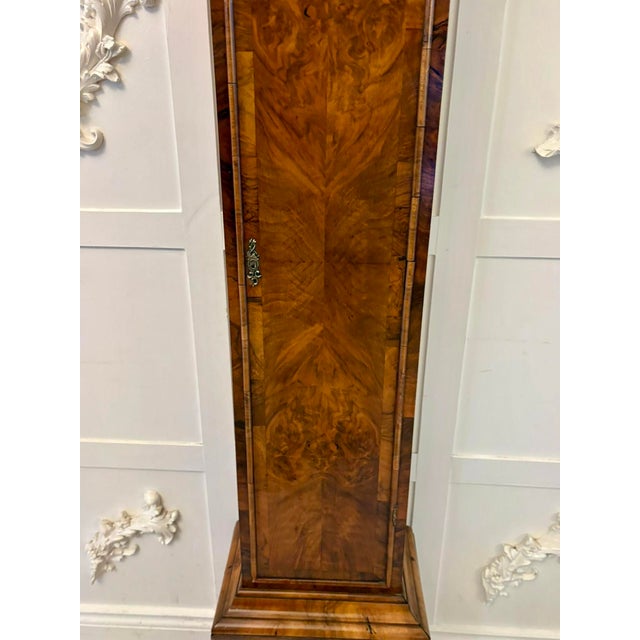 Antique English Burr Walnut Longcase Clock from Edin Burgis of London, 1680s For Sale - Image 6 of 16