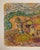 Mid-Century Modern Vintage Mid-Century Expressionist Village Landscape Oil Pastel on Paper For Sale - Image 3 of 4