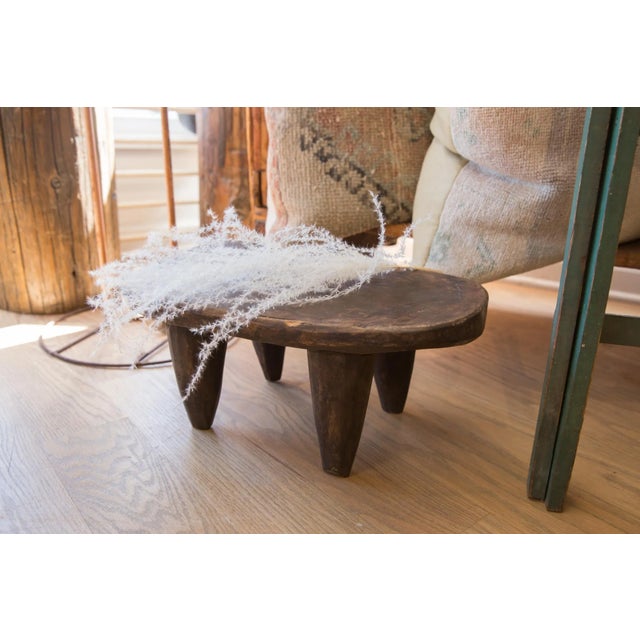 Wood Vintage African Senufo Wood Milk Stool For Sale - Image 7 of 8