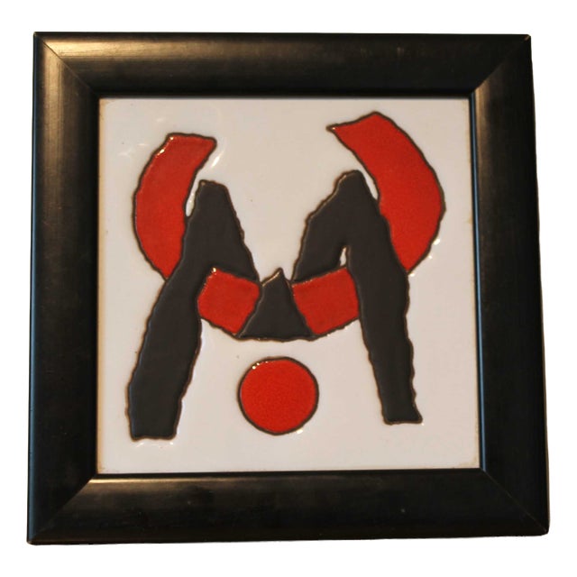 Ceramic Tile by César Manrique Cabrera, 1970s For Sale