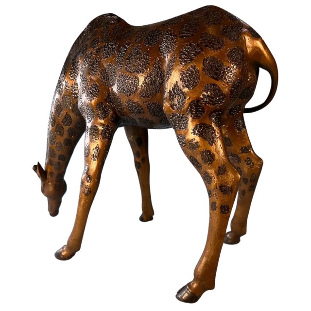 Vintage Bronze Giraffe Sculpture For Sale In New York - Image 6 of 15