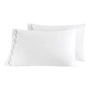 Erin Gates x Kassatex Ripple Standard Pillowcases in Slate, Set of 2