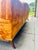 1970s Vintage Mid-Century Tangerine Velvet Tufted Sofa and Chair - 1970s Glam For Sale - Image 5 of 12