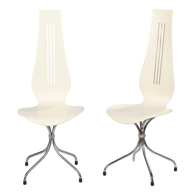 Molded Plywood M352 Lyre Chairs from Theo Häberli, 1968, Set of 2 For Sale