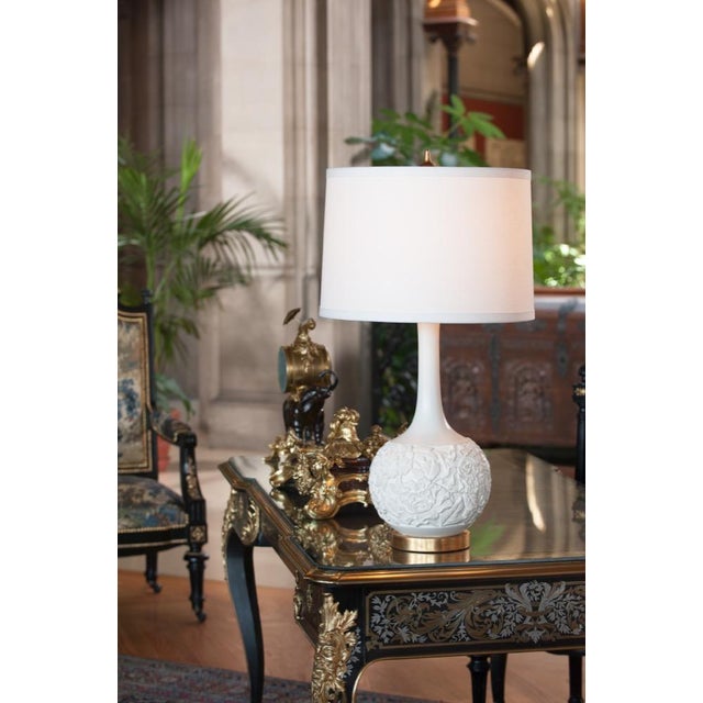 Contemporary Wildwood Edith Table Lamp - Oyster For Sale - Image 3 of 4