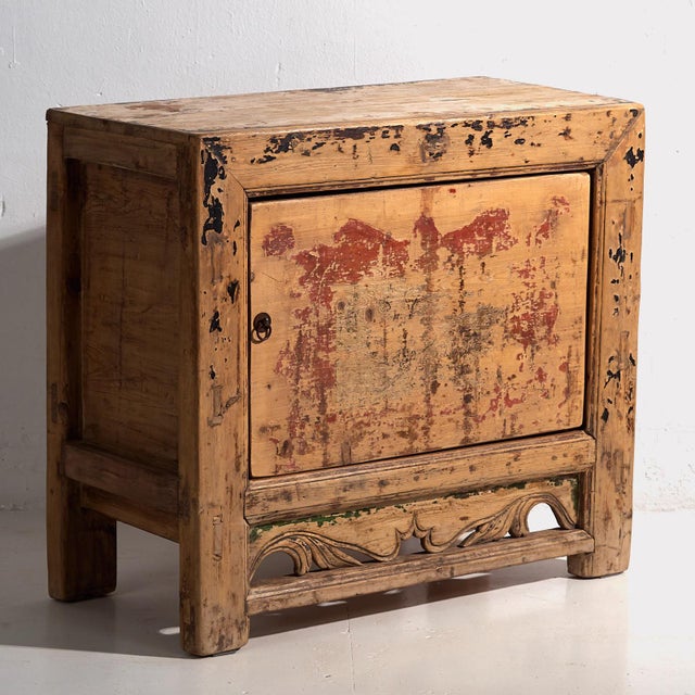 Antique red oriental style sideboard (c.1890) Approximate age: 130 years Material: Elm Our antique red sideboard is a...