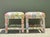 Vintage Printed Paper Napkin Low Stools - A Pair For Sale - Image 4 of 12