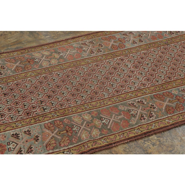 Rug & Kilim Antique NorthWestern Persian Runner With Colorful Geometric Motifs - Rug & Kilim For Sale - Image 4 of 7