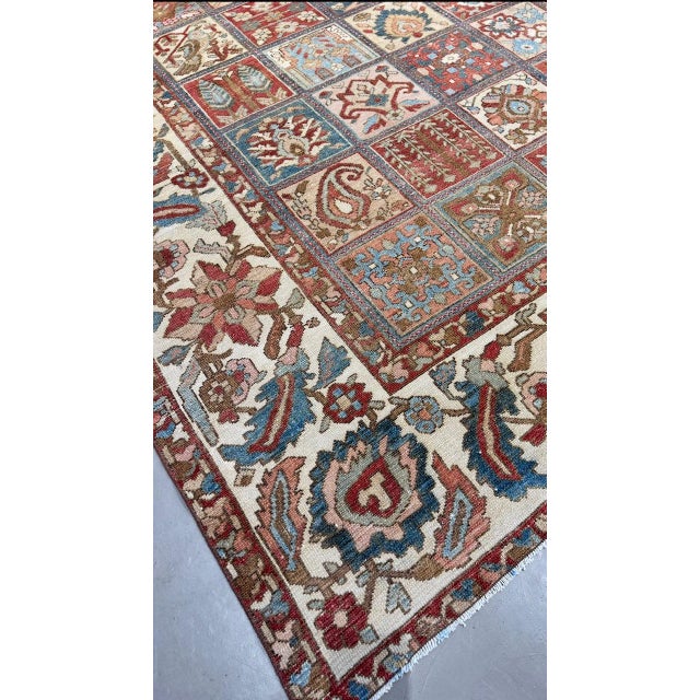 Boho Chic Antique Bakhtiar Carpet For Sale - Image 3 of 6