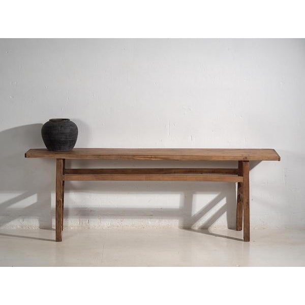 Antique Wood Console Table, 1900s For Sale - Image 13 of 15
